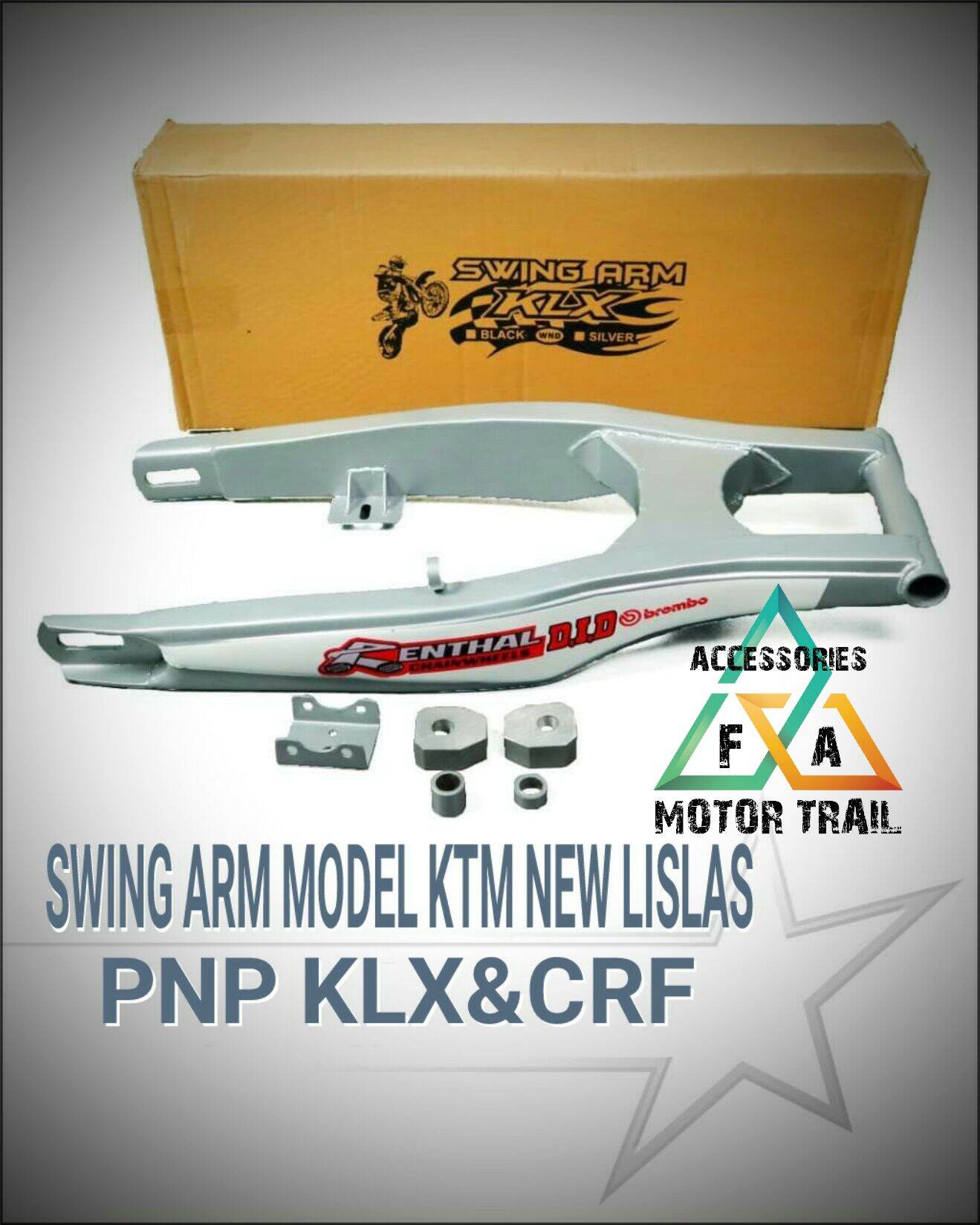 Swing Arm Replika KTM Panjang 66cm Model New Lislas Pnp KLX DTRACKER