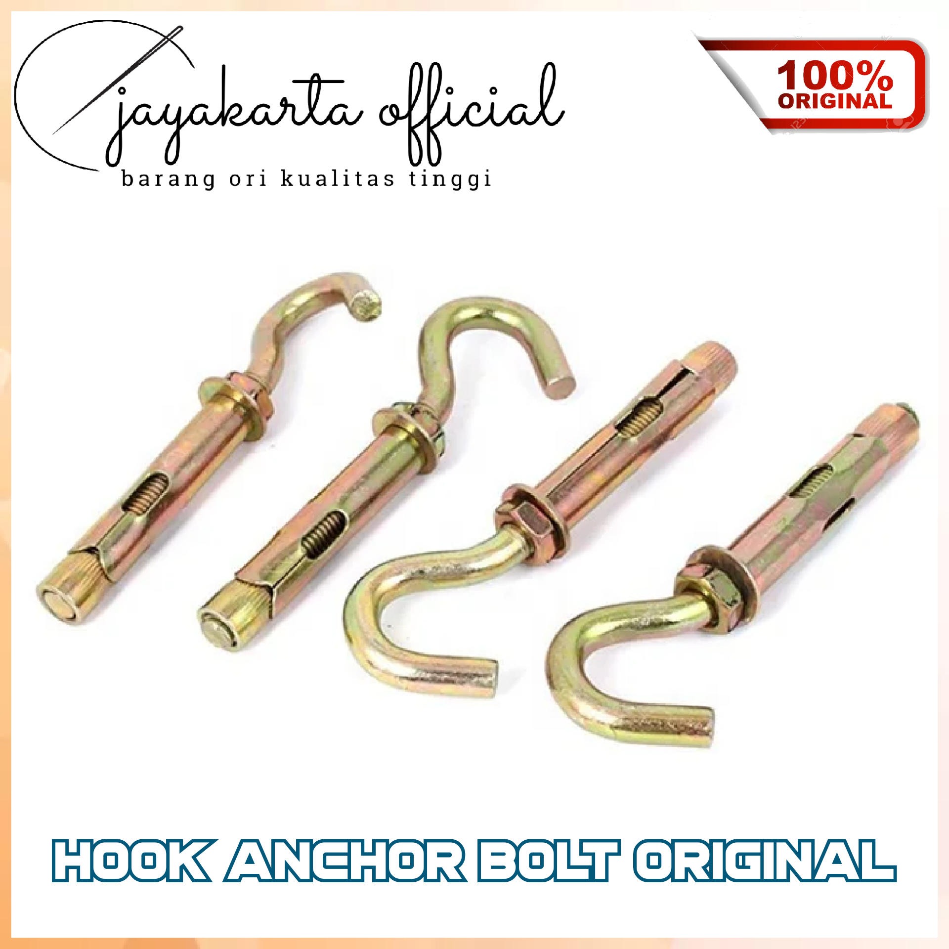 Hook Anchor Dynabolt Mm Mm Mm Hook Gantung Gold Original Lazada