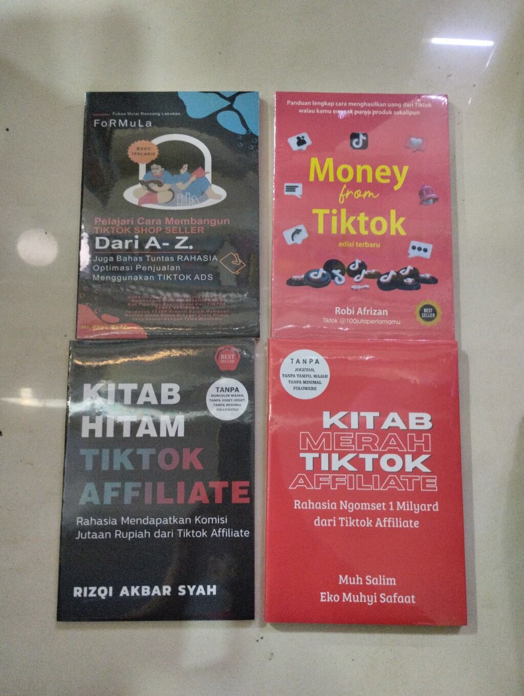 Paket 4 Buku Tiktok Kitab Merah Tiktok Kitab Hitam Tiktok Money From