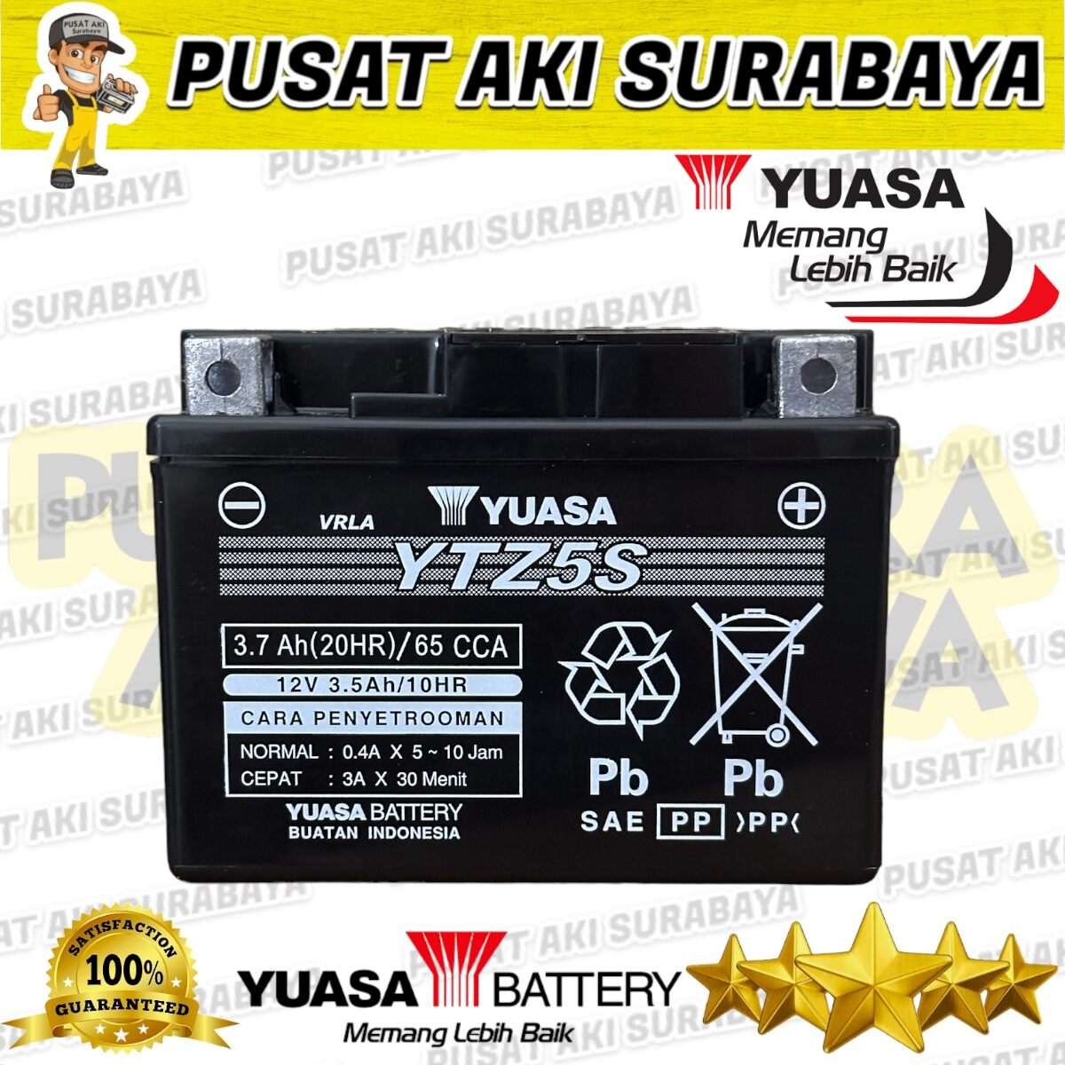 Yuasa Ytz S Asli Original Accu Kering Beat Spin Vario Fu Verza New