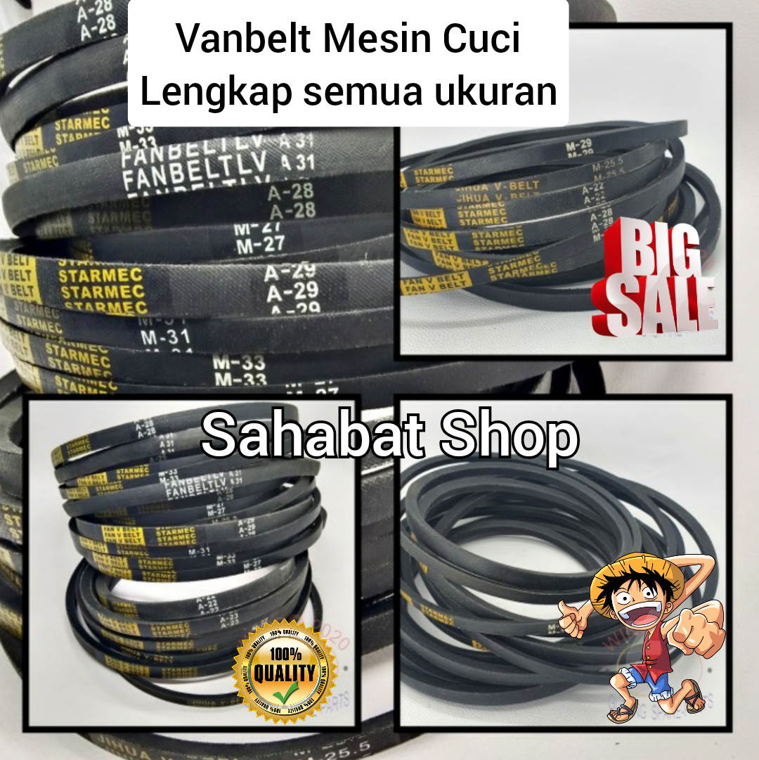 Vanbelt Karet V Belt Untuk Mesin Cuci Multi Semua Ukuran M