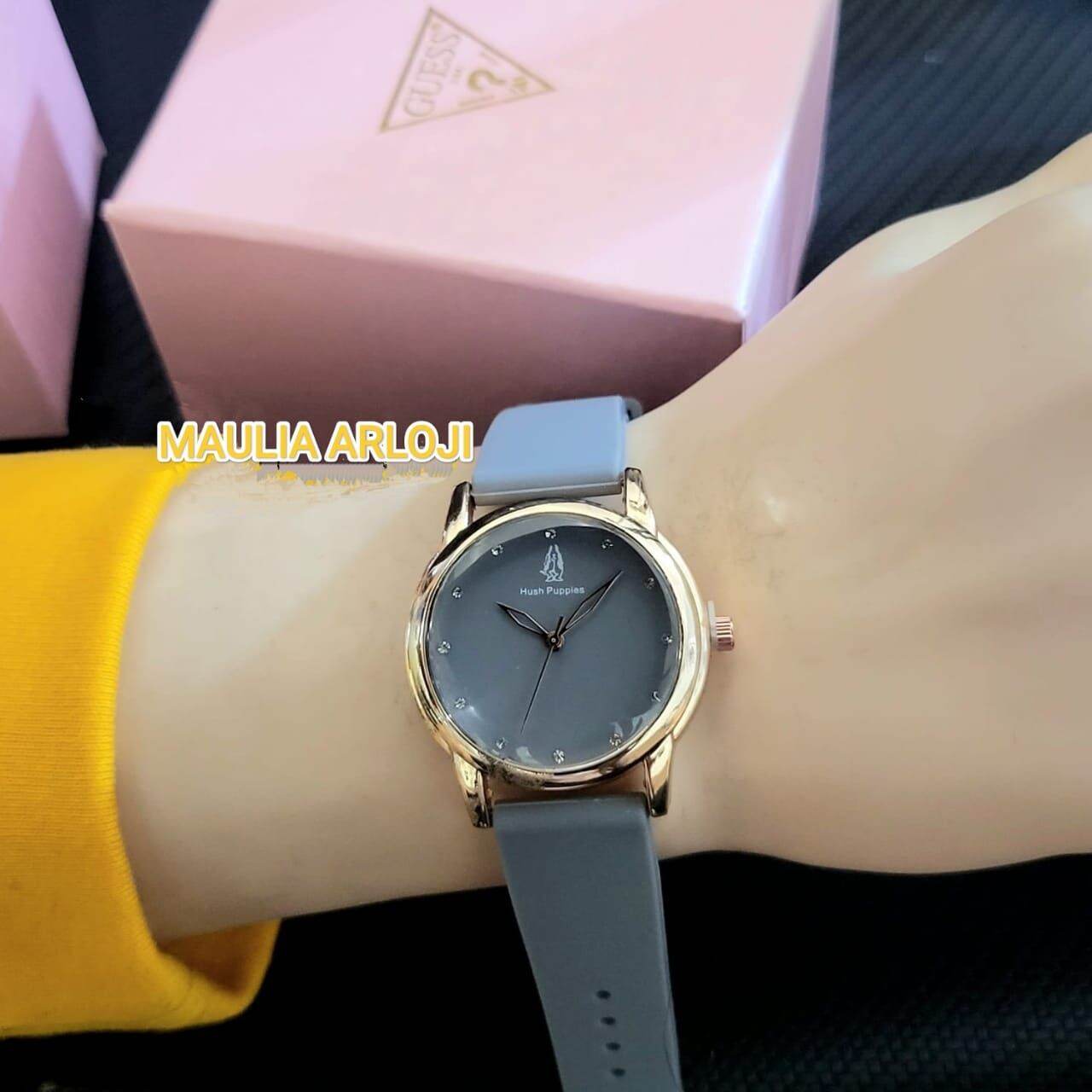 Jam Tangan Wanita Hush Puppies Tali Rubber Lazada Indonesia