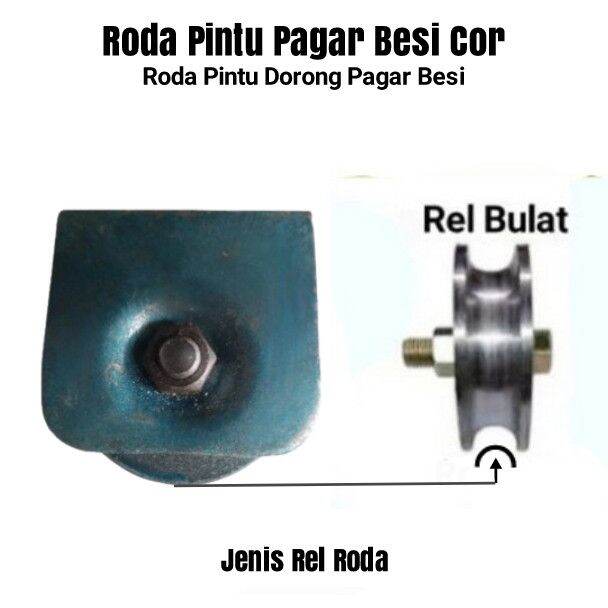 Roda Besi Cor Cm Roda Pintu Pagar Besi Cor Cm Roda Besi Cor Cm