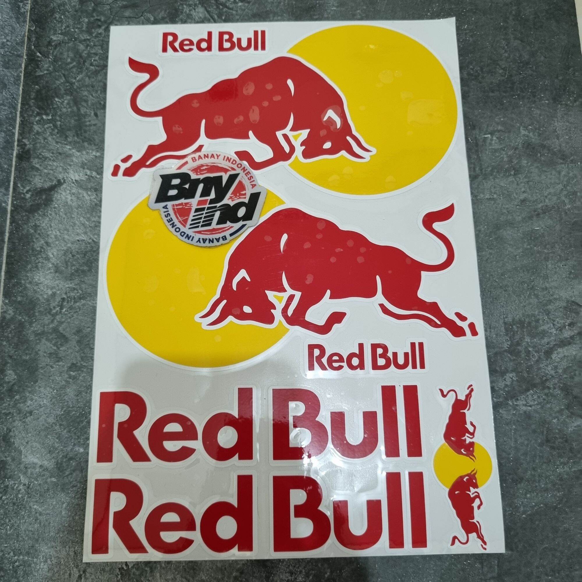 STICKER STIKER RED BULL SET HELM MOTOR CUTTING Lazada Indonesia