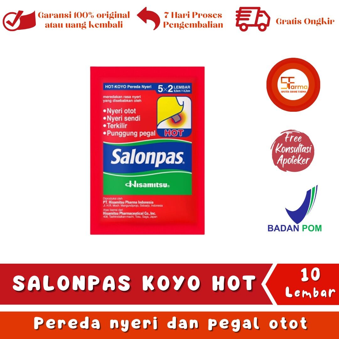 Salonpas Koyo Pereda Nyeri Isi Lembar Original Hot Lazada Indonesia