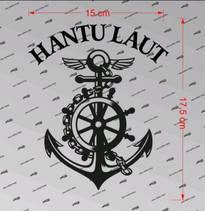 Sticker Jangkar Hantu Laut Lazada Indonesia