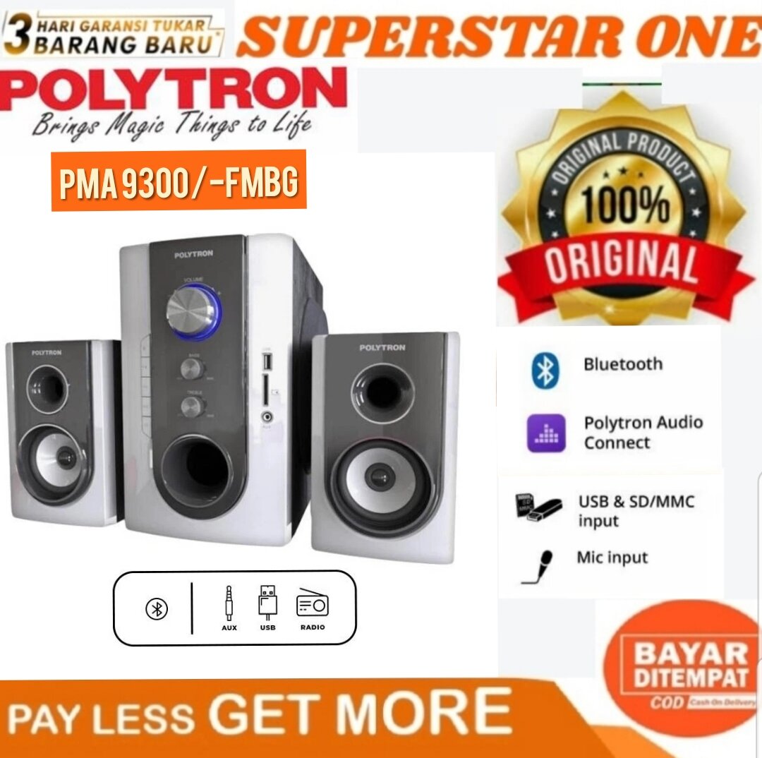 Polytron Speaker Aktif Bluetooth Type Pma Fmbg Polytron Pma