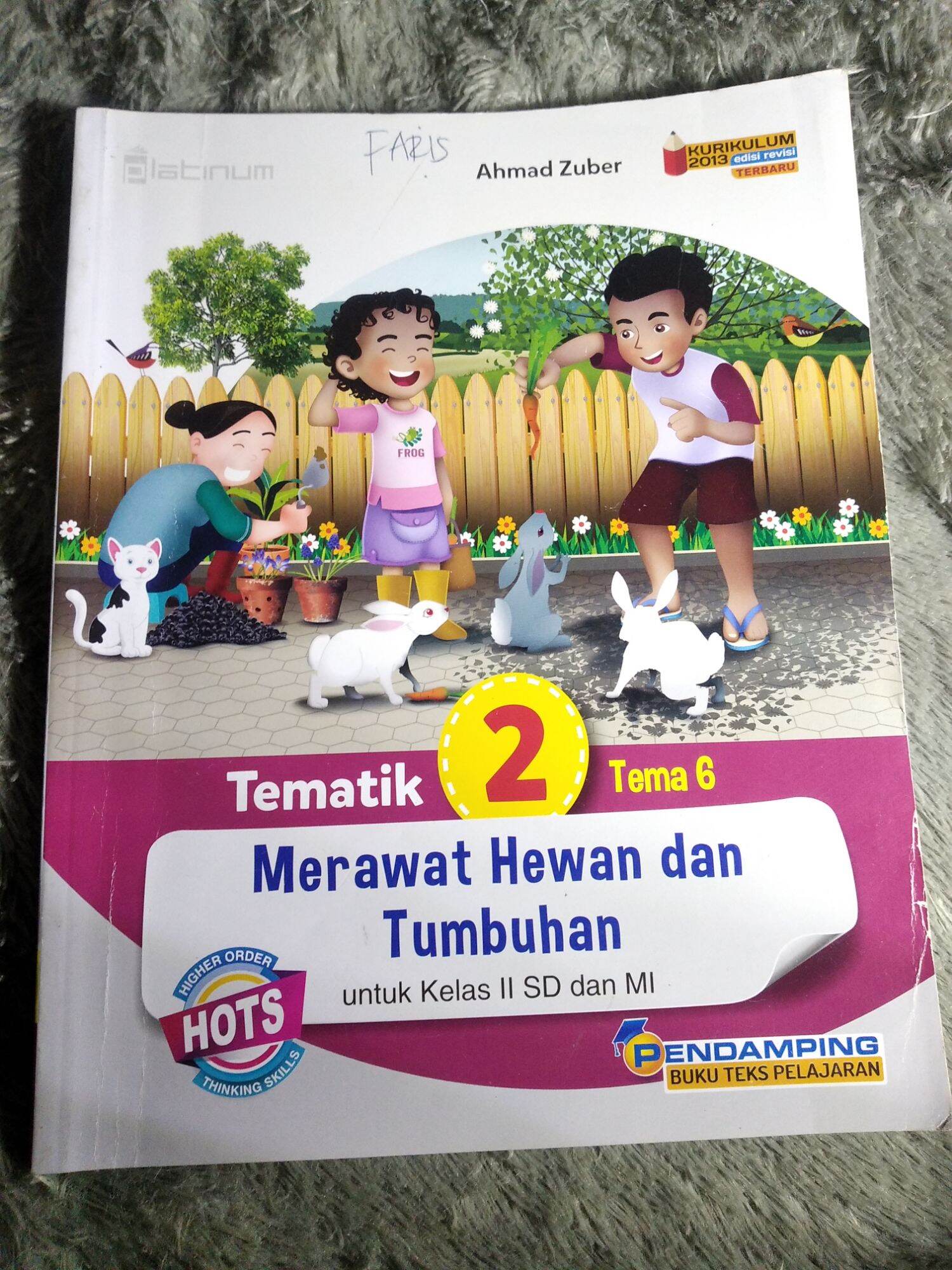 Buku Bekas Tematik Tema Merawat Hewan Dan Tumbuhan Untuk Sd Mi