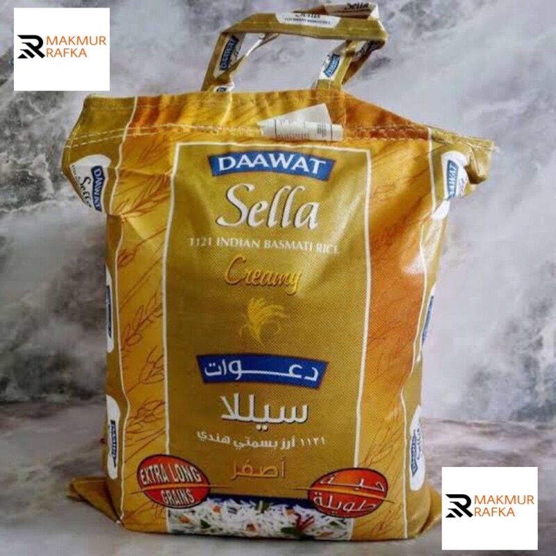 BERAS BRIYANI BASMATI RICE DAAWAT SELLA CREAMY REPACK 1 KG Lazada