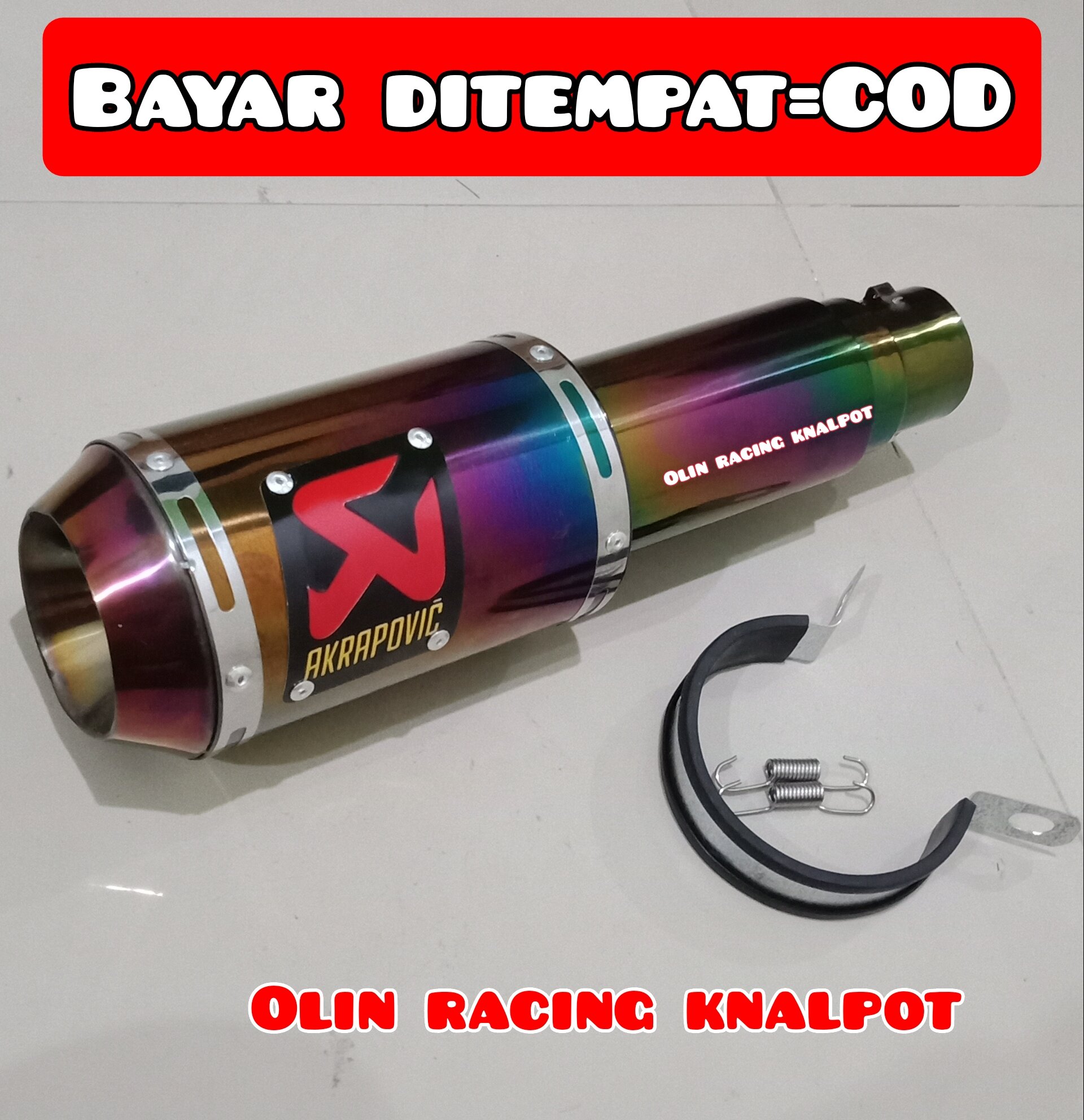 Slincer Akrapovic Lorenzo Pelangi Silincer Akrapovic Rainbow Silencer