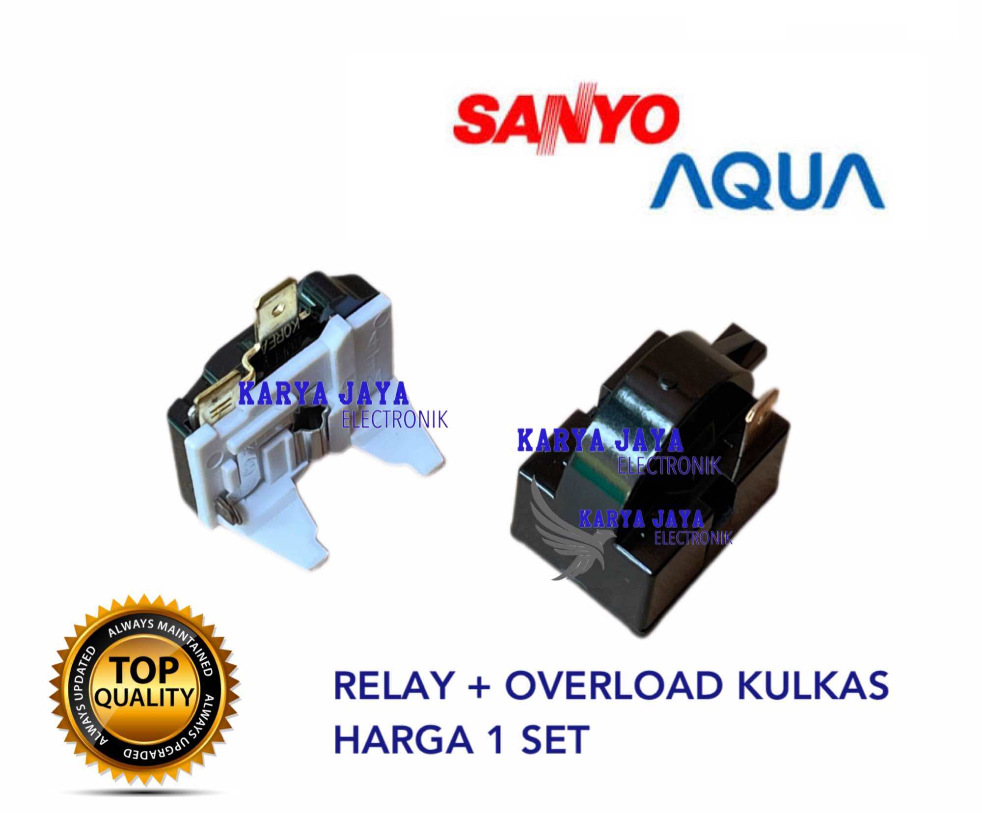 Relay Ptc Overload Kulkas Sanyo Aqua Pintu Relai Kulkas Sanyo Aqua