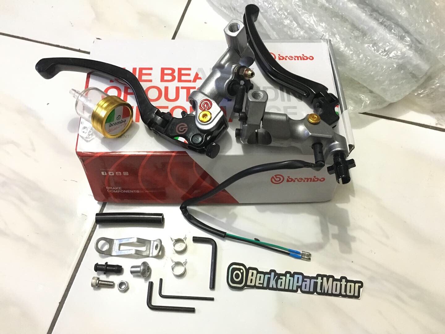 Master Rem Brembo Izumi Set Kanan Kiri Universal All Motor Lazada