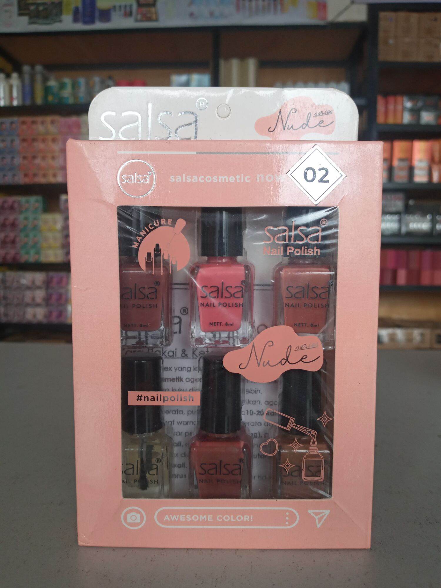 Salsa Nail Polish Kutek Salsa Nude Isi Lazada Indonesia