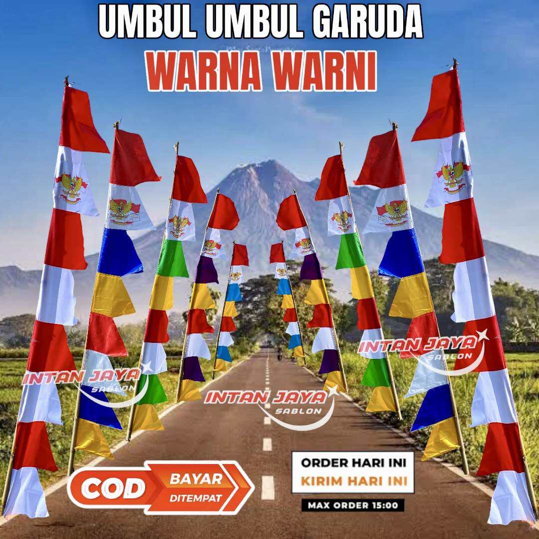 Bendera Umbul Umbul Layur Panjang Meter Umbul Umbul Merah Putih