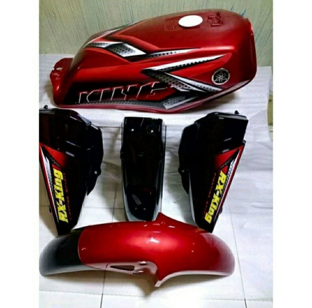 BODY BODI TANGKI TENGKI RX KING RXKING 2008 MERAH MARON FULL SET