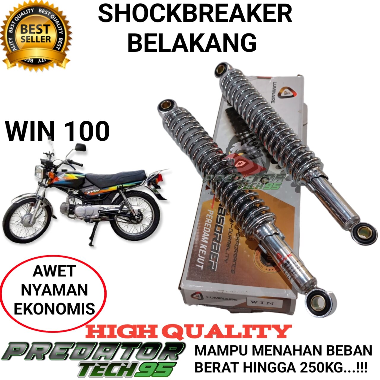 Shock Shok Shockbreaker Belakang Luminaire Beban Berat Kg Honda