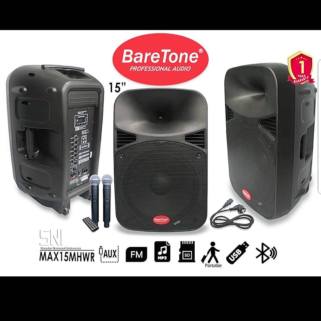 Speaker Portable Baretone Max 15 MHWR Original 15 Inch Lazada Indonesia