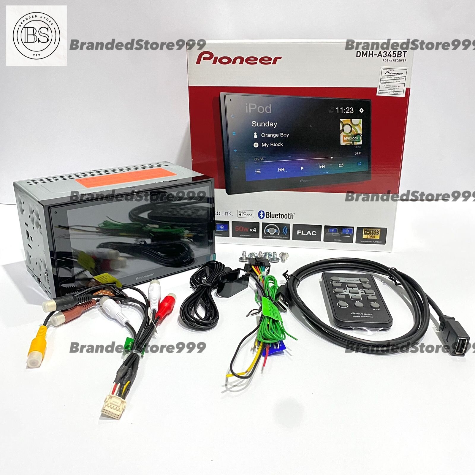 PIONEER DMH A345 BT Double Din Head Unit USB DMH A345BT Lazada Indonesia