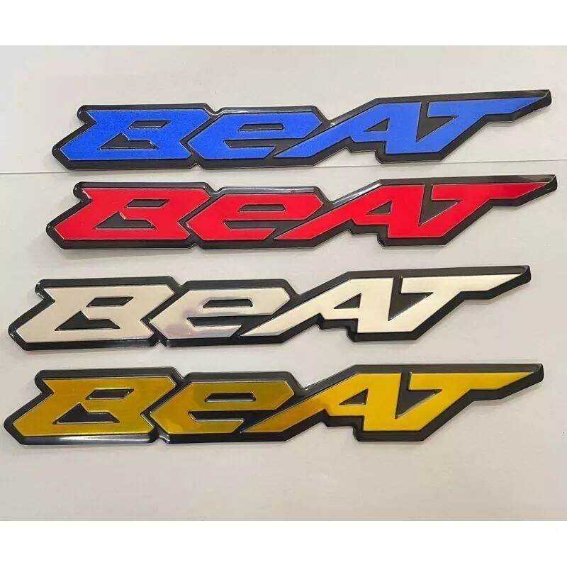 EMBLEM HONDA BEAT TIMBUL LOGO 3D BEAT BUKAN STIKER TIMBUL MOTOR EMBLEM