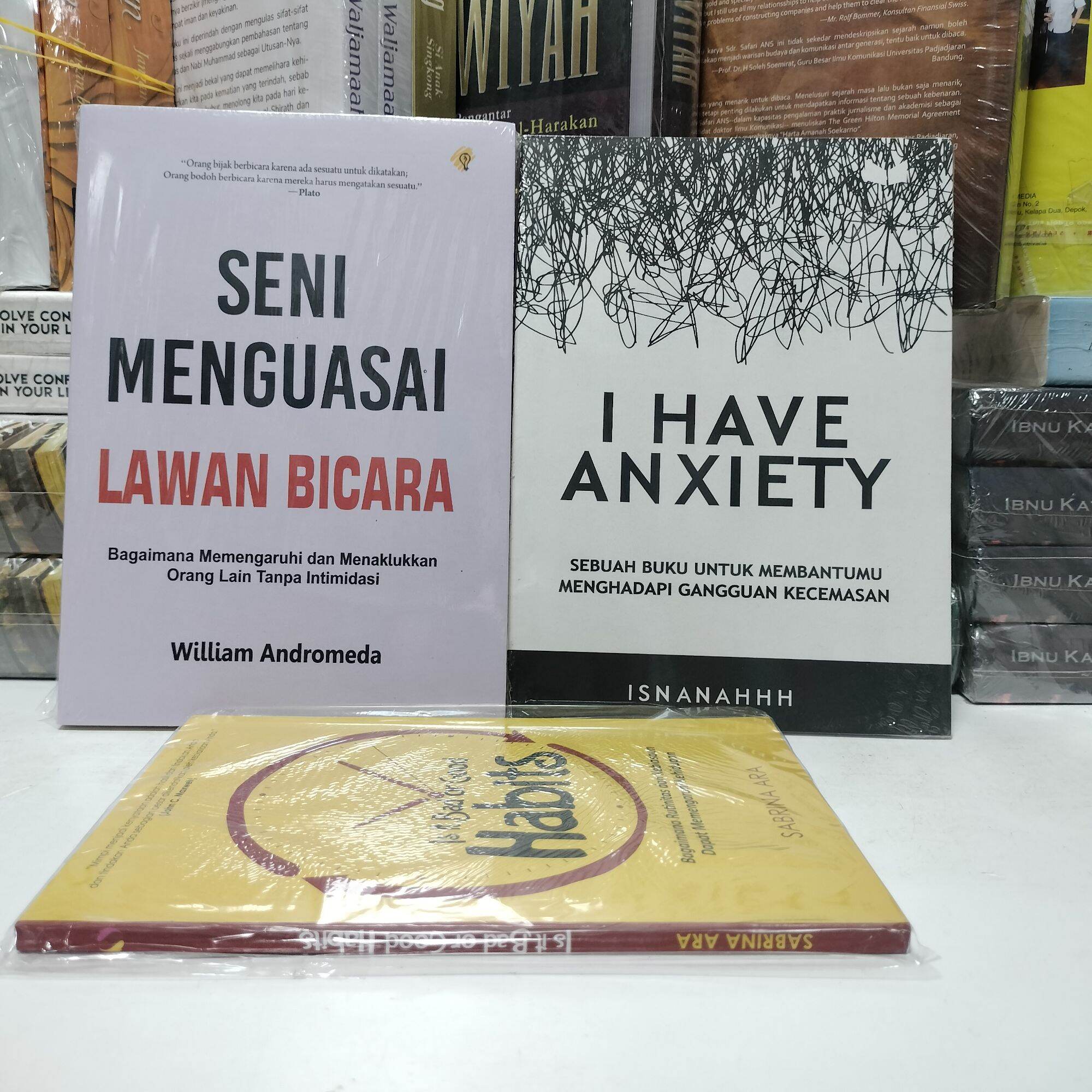 Paket 3 Buku Seni Menguasai Lawan Bicara Is It Bad Or Good Habits Dan