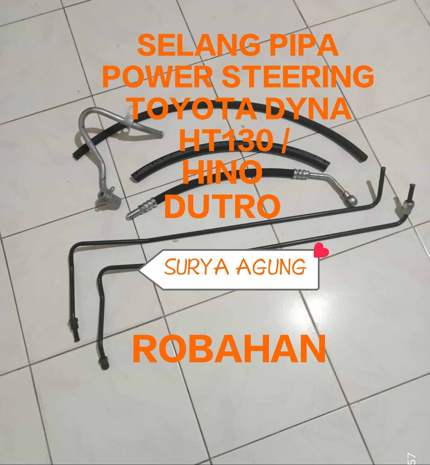 SELANG POWER STEERING ROBAHAN PIPA POWER STEERING ROBAHAN SET TOYOTA