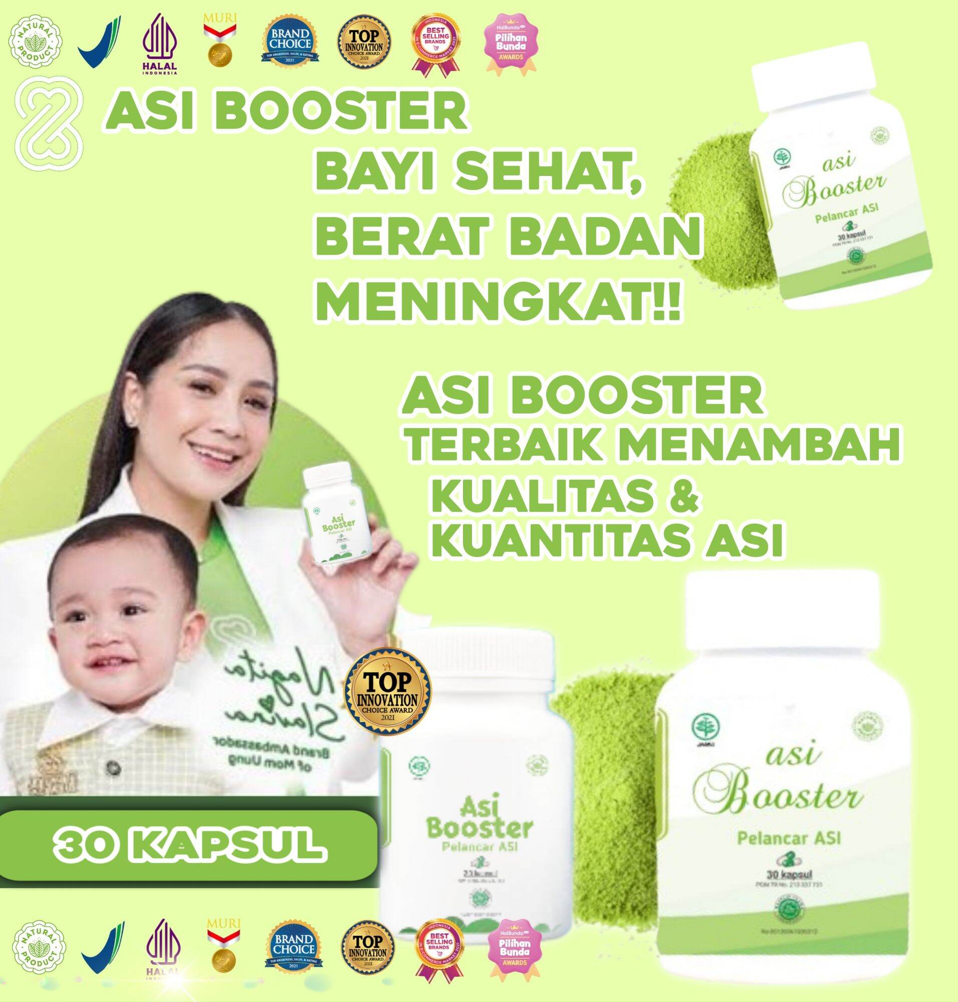 SPECIAL ASI BOOSTER PELANCAR ASI 30 Cap Capsul Menambah Kualitas Asi