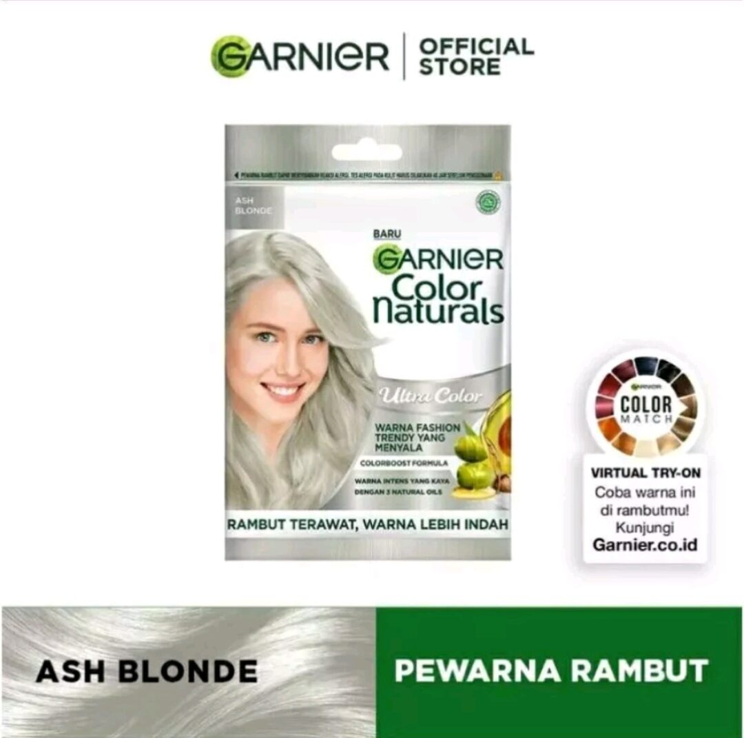 Garnier Color Natural Ultra Color Ash Blonde Sachet Lazada Indonesia