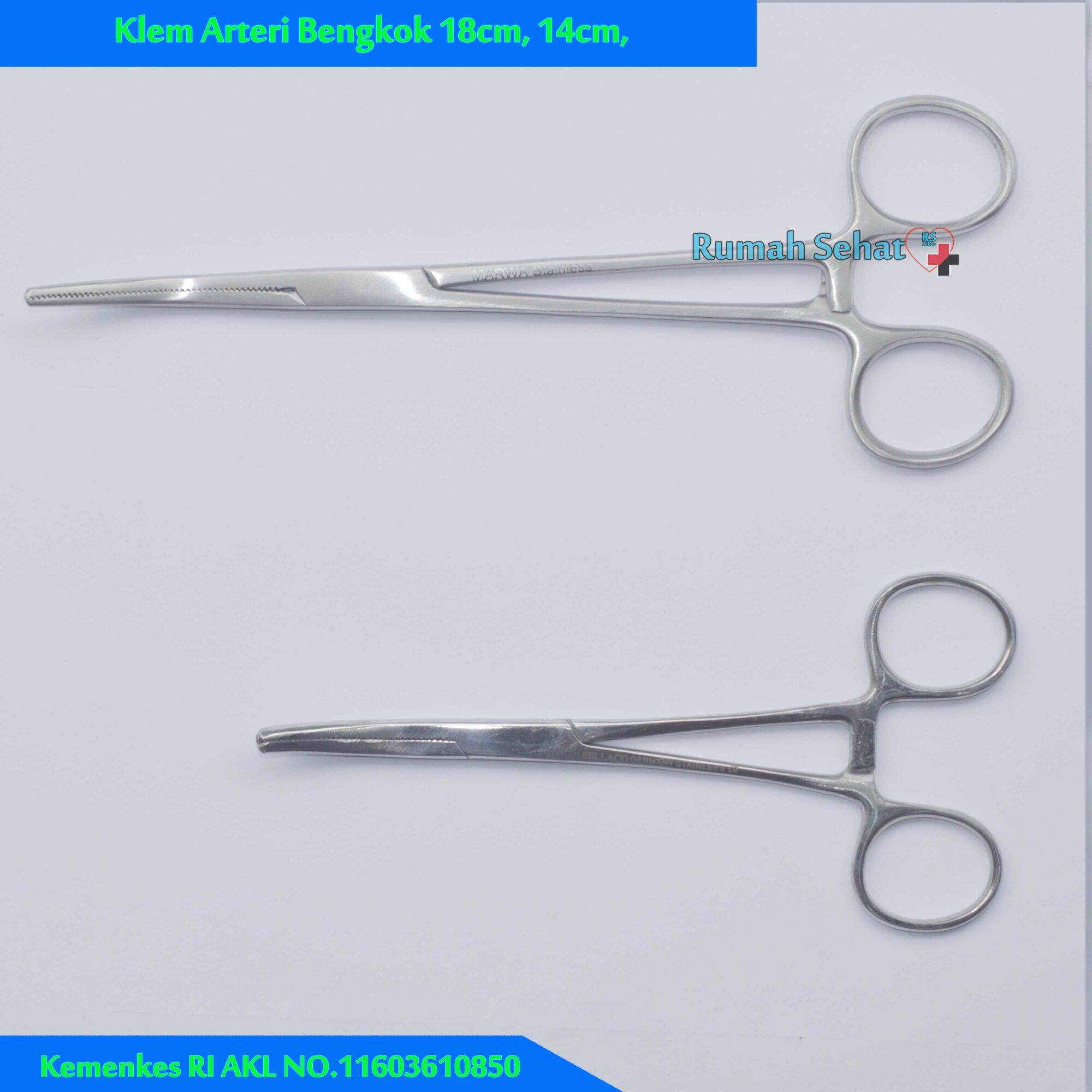 Klem Arteri Bengkok Cm Cm Rochester Pean Haemostatic Forcep