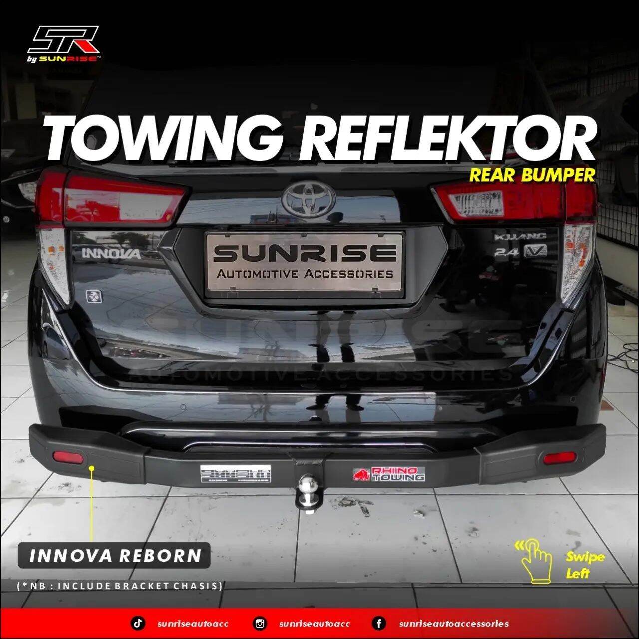 Towing Bemper Belakang Avanza Xenia Veloz Towing Reflektor