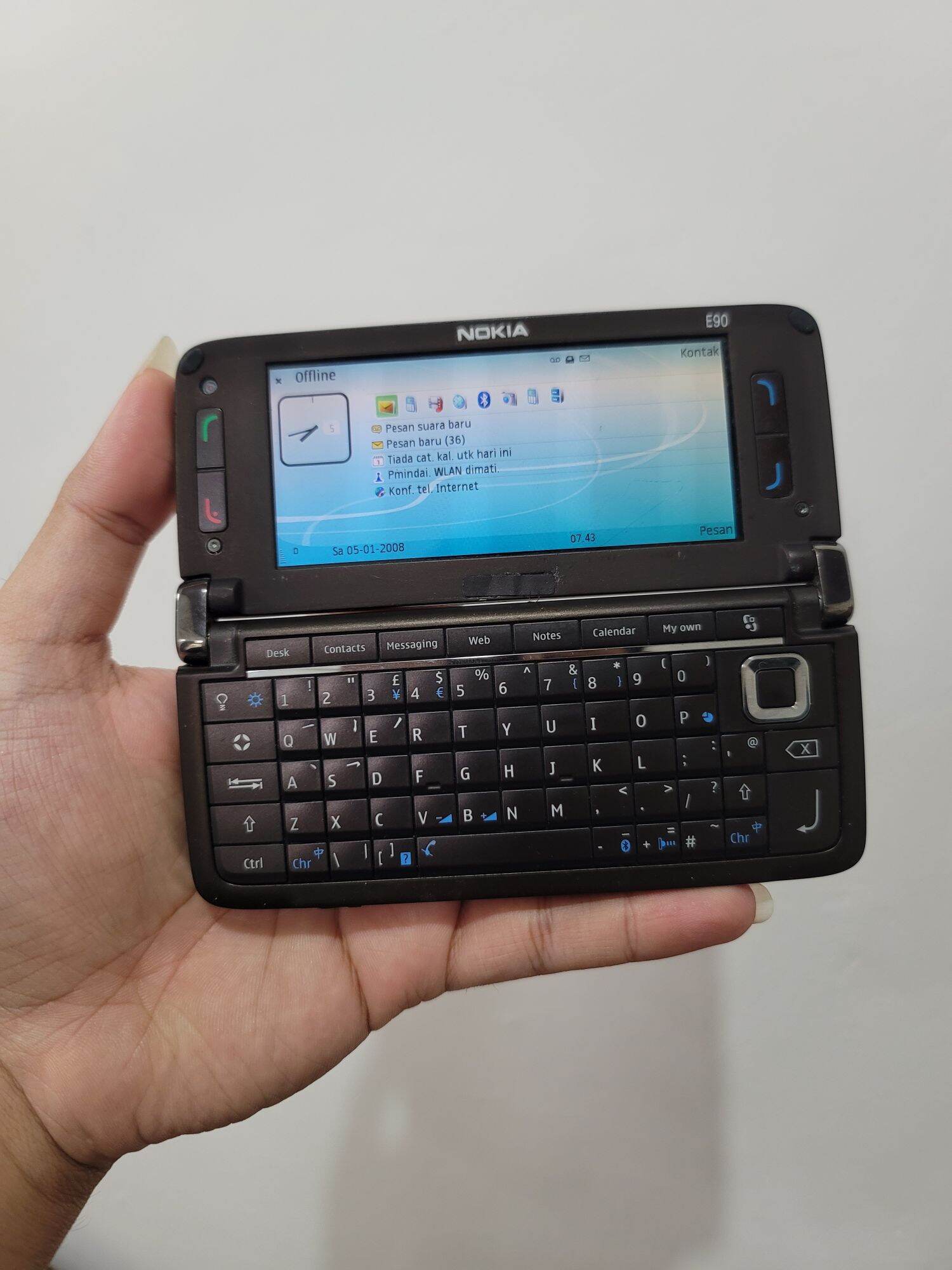 Nokia E90 Communicator Original Anti Sadap Bebas Kartu Hp Antik Jadul