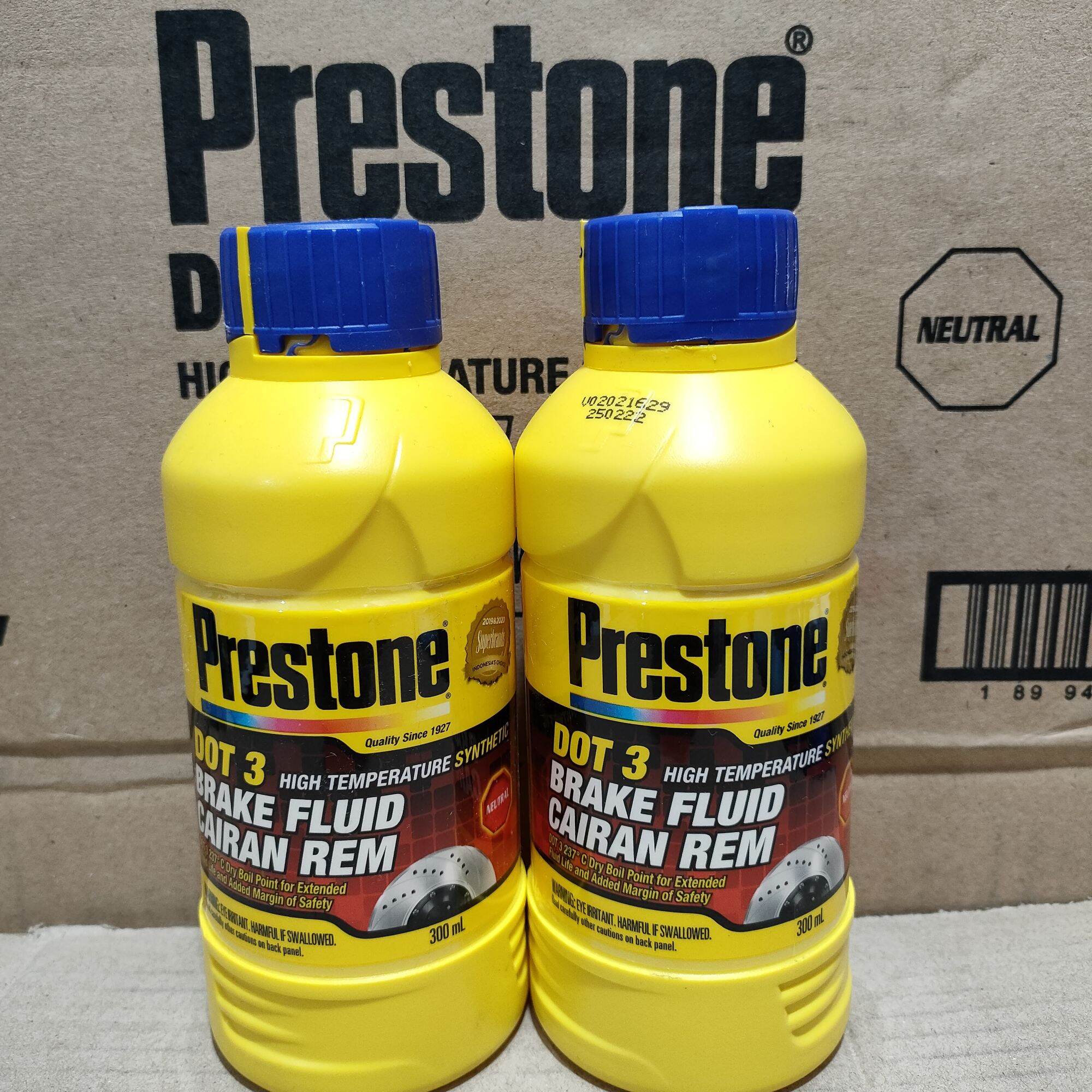 Minyak Rem PRESTONE 300ml Dot 3 Warna Putih Bening Brake Fluid Oli