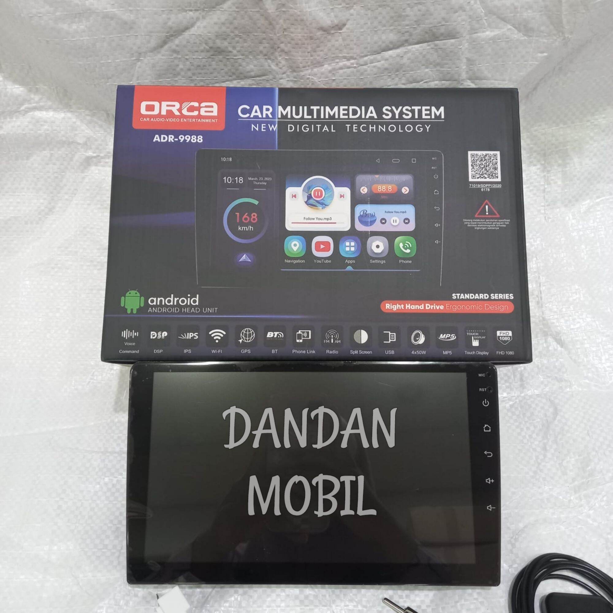 Headunit Android Inch Inch Orca Adr New Standard Ram Gb