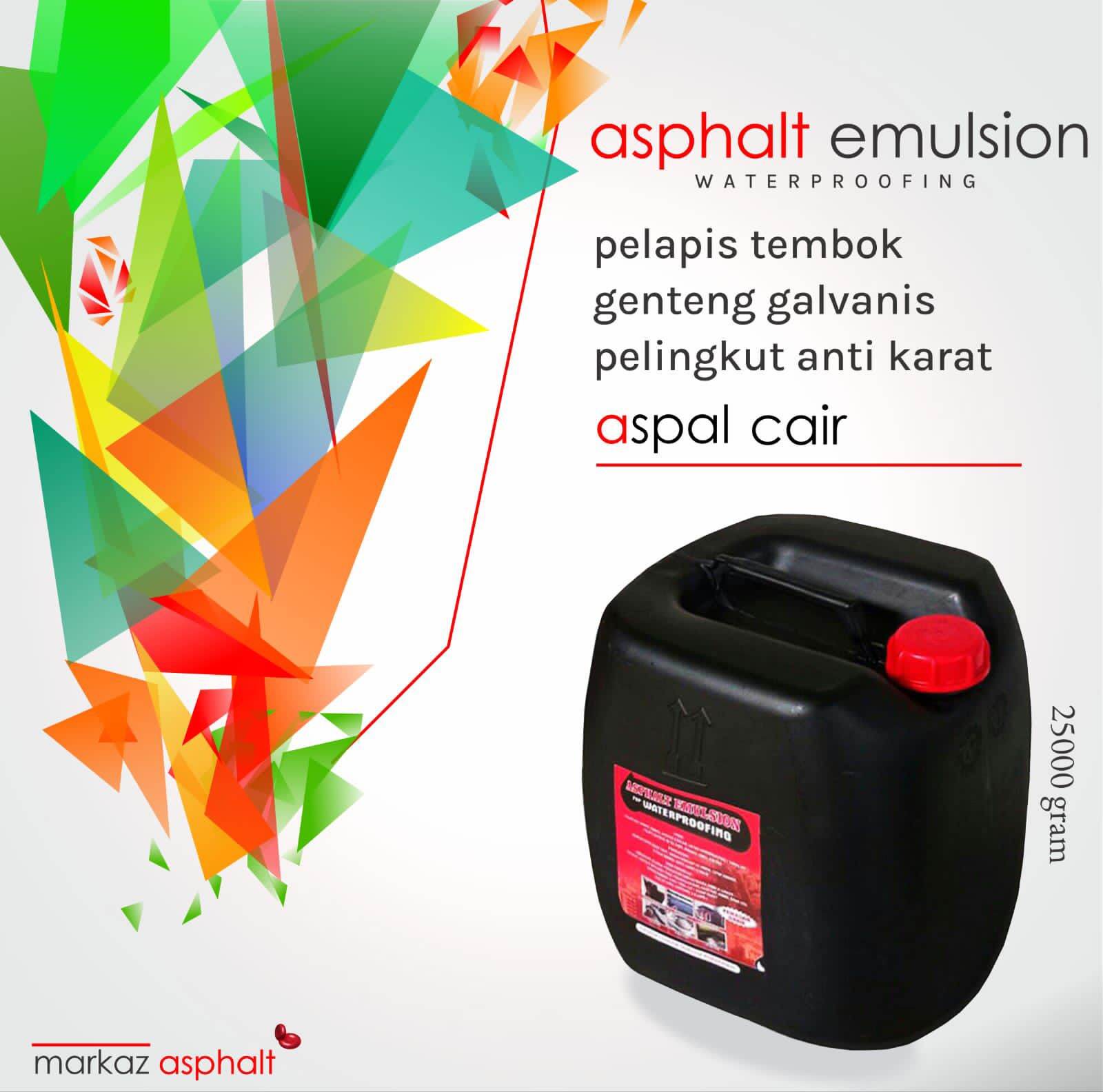 Aspal Cair Anti Rembes Dan Bocor Aspal Emulsion 25 Kg Lazada Indonesia