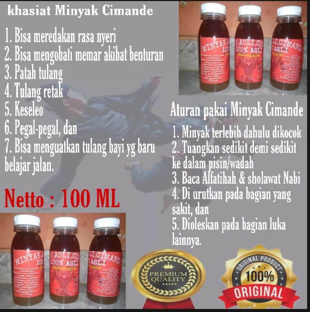 Minyak Patah Tulang Asli Cimande Patah Tulang Retak Ruqyah Lazada