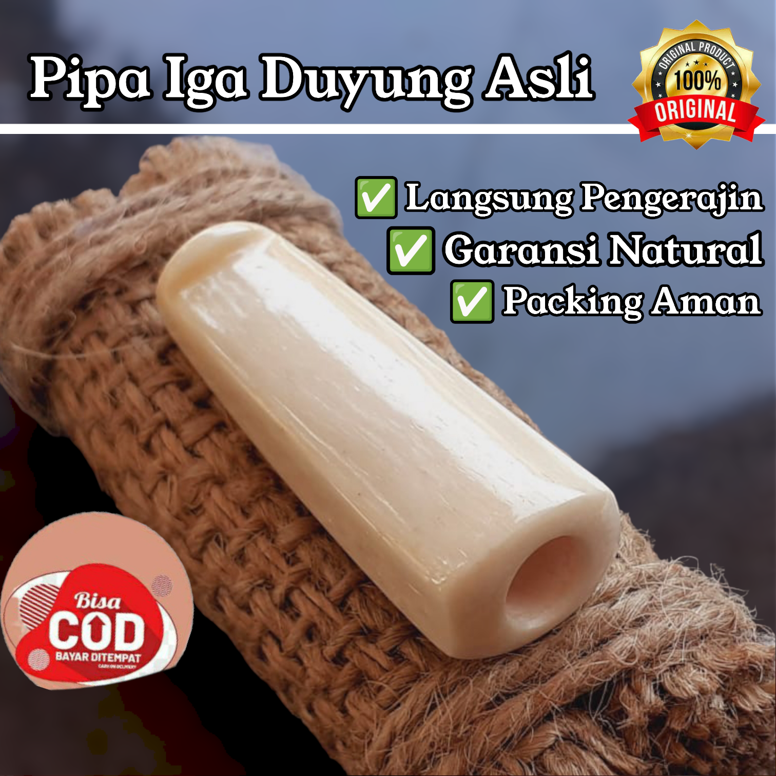 Pipa Cangklong Iga Duyung Once Igduy Original Multifungsi Lazada