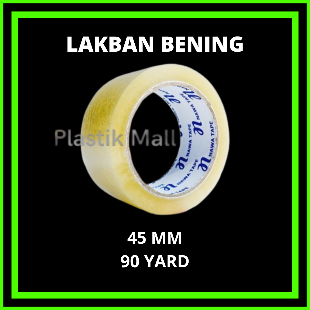 Lakban Isolasi Bening Mm X Yard X Micron Super Kuat Lazada