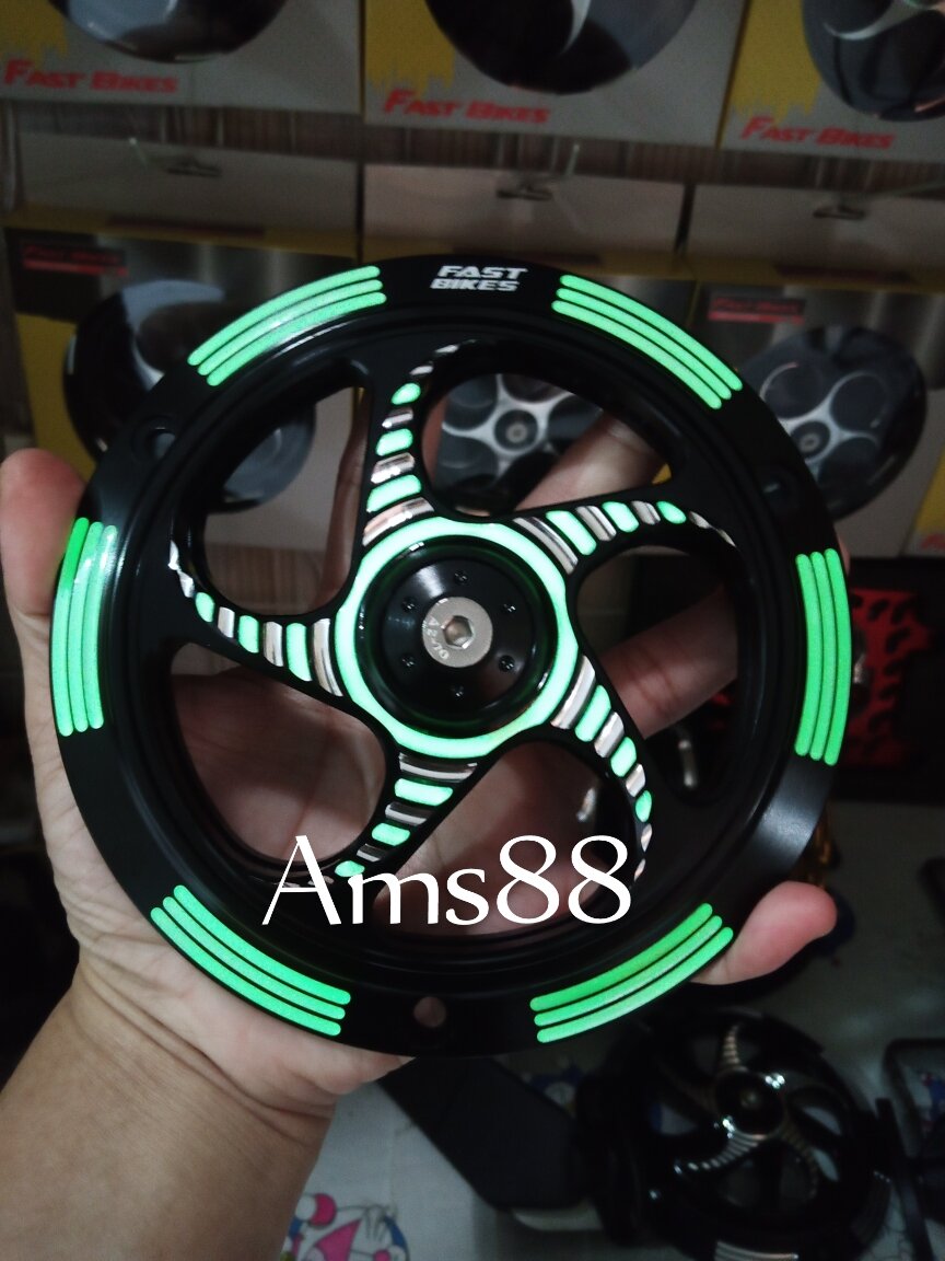 New Variasi Motor Kipas Spinner Putar Glow In The Dark Full Cnc Cover