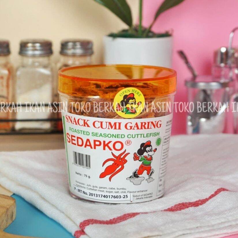 Snack Cumi Garing Sedapko Gr Roasted Seasoned Cuttlefish Lazada