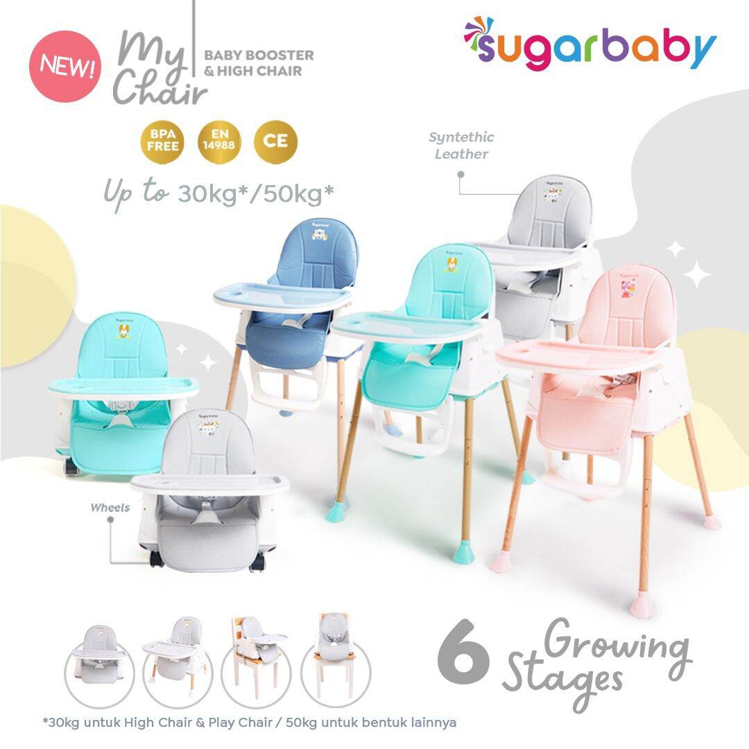 Sugar Baby My Chair Booster High Chair 6 Growing Stages Pink Lazada Indonesia