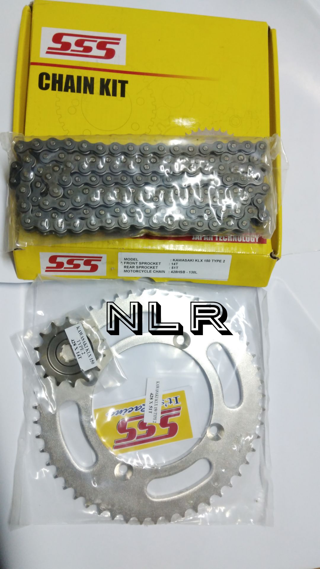 GIR SET GEAR SET SSS KLX 150 14T 51T SSS RACIN GEARSET KXL 150 SSS