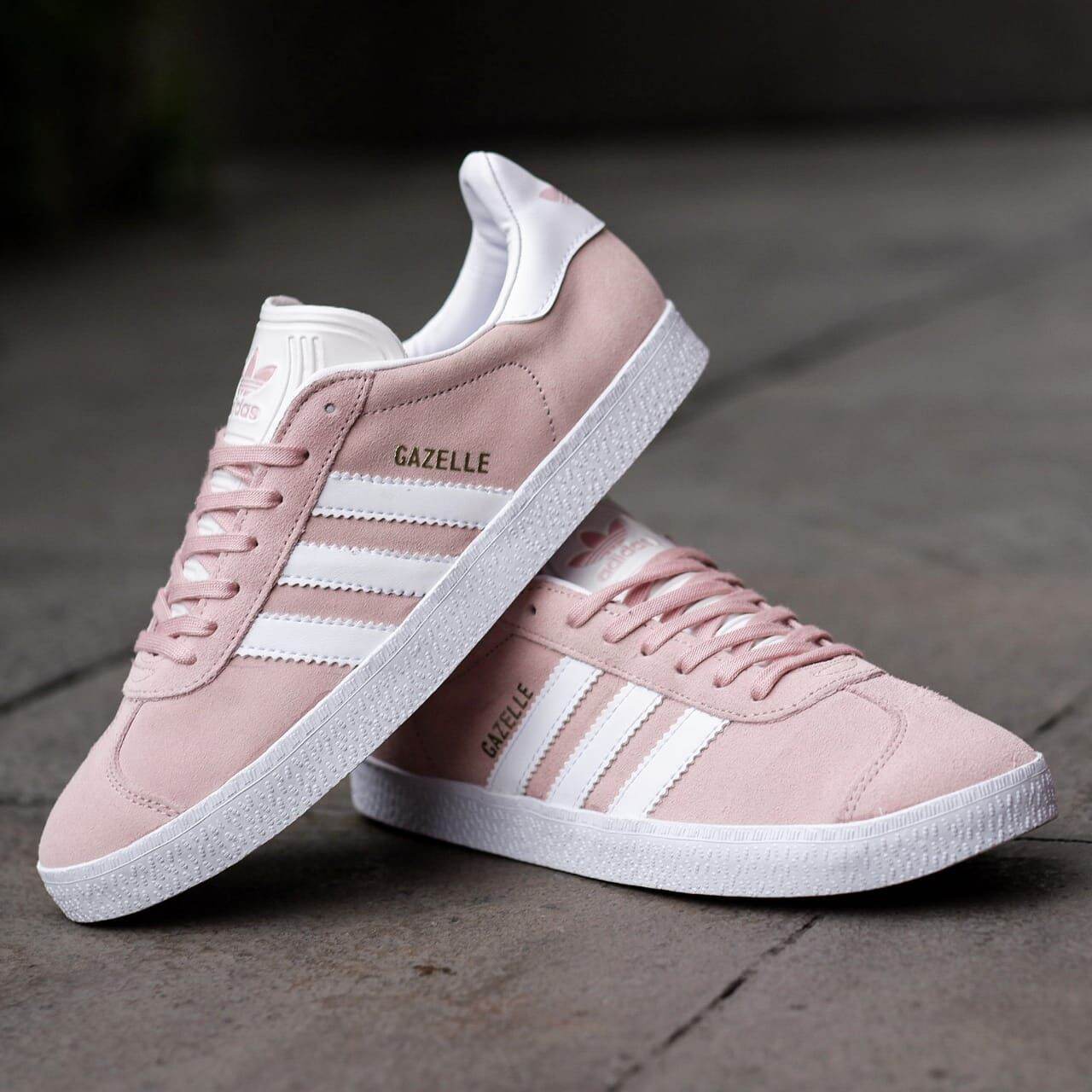 mens adidas gazelle pink