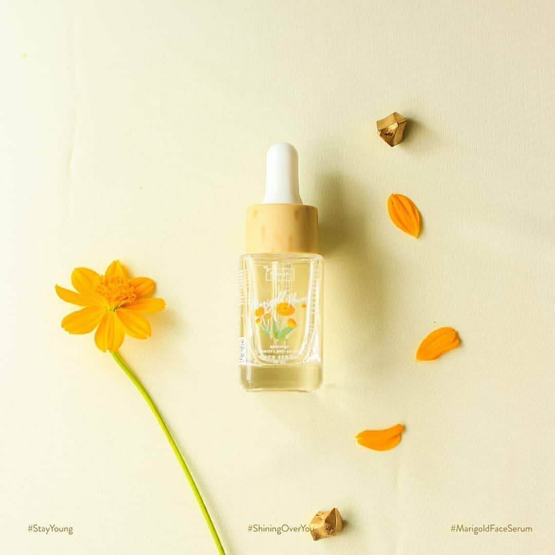 Npure Marigold Flower Anti Aging Face Serum 15ml Lazada Indonesia