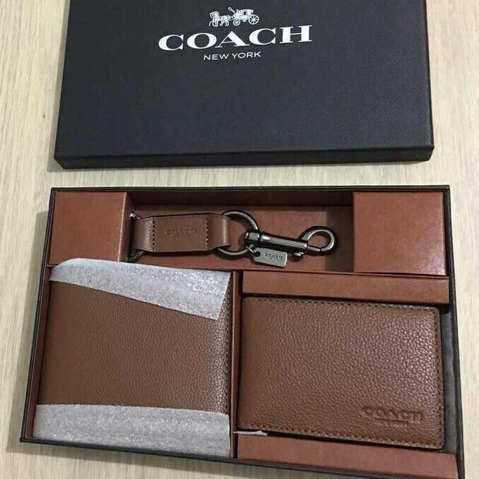 coach men wallet set