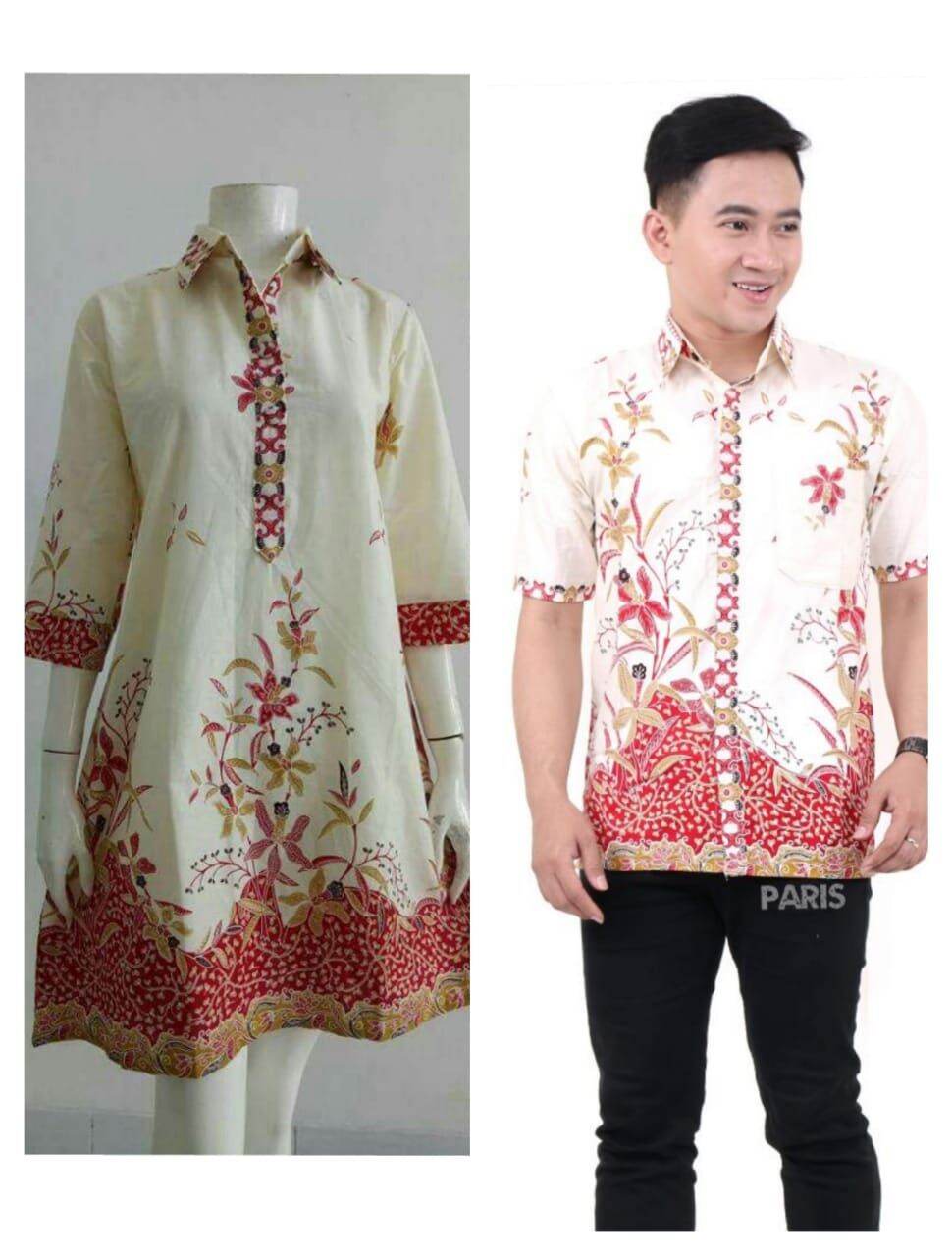 Couple Kemeja Dan Tunik Batik Baju Pesta Model Terbaru 2021 Lazada Indonesia