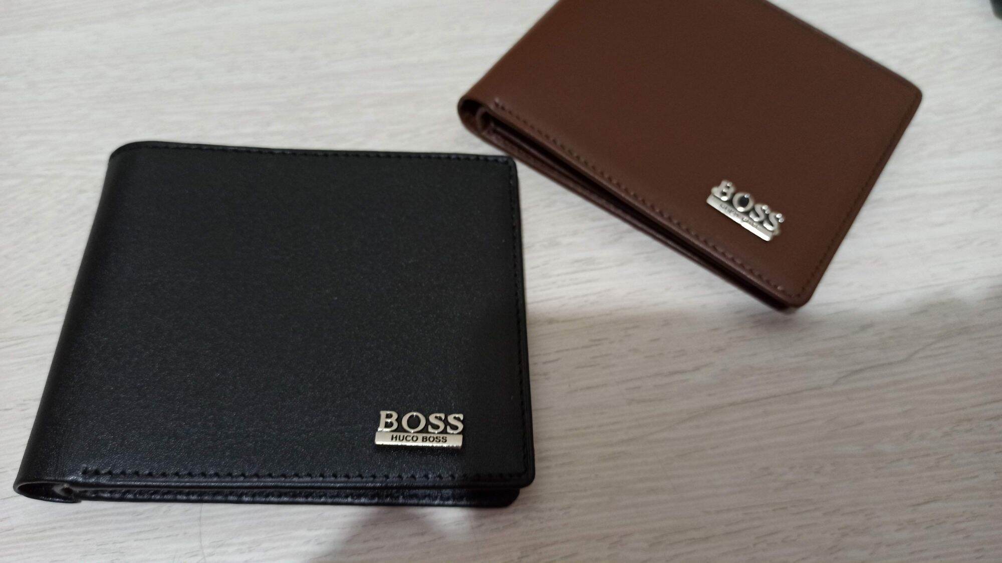 Dompet Cowok Kulit Dompet Pria Kulit Polos Logo Hugo Boss