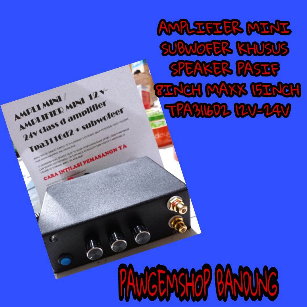 power amplifier mini subwoofer 12v24v tpa3116d2 Class D speaker pasif