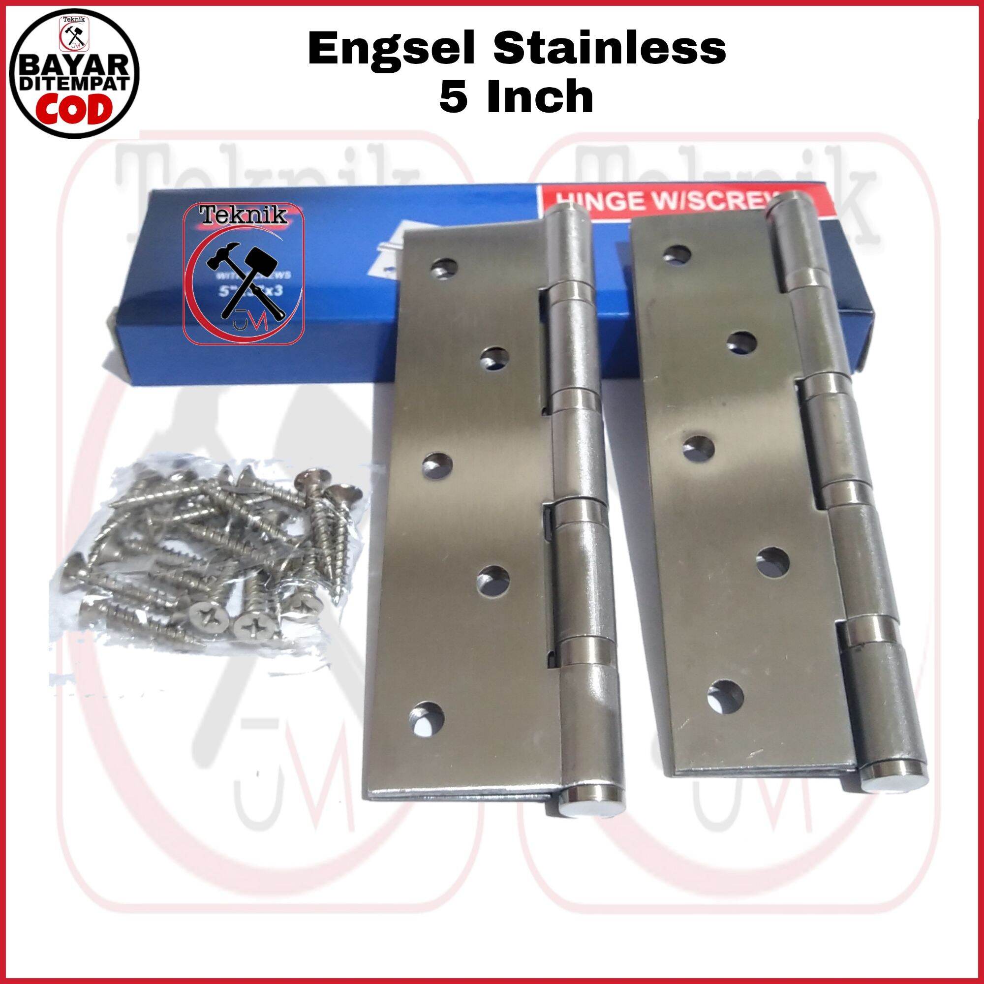 Paket Promo 6 Pasang Engsel Pintu 5 Inch Stainless Engsel Jendela Kupu Kupu Tebal Lazada Indonesia