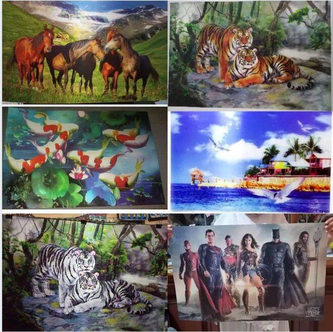 Poster 3 Dimensi Ukuran 40x60cm Aneka Motif Lazada Indonesia