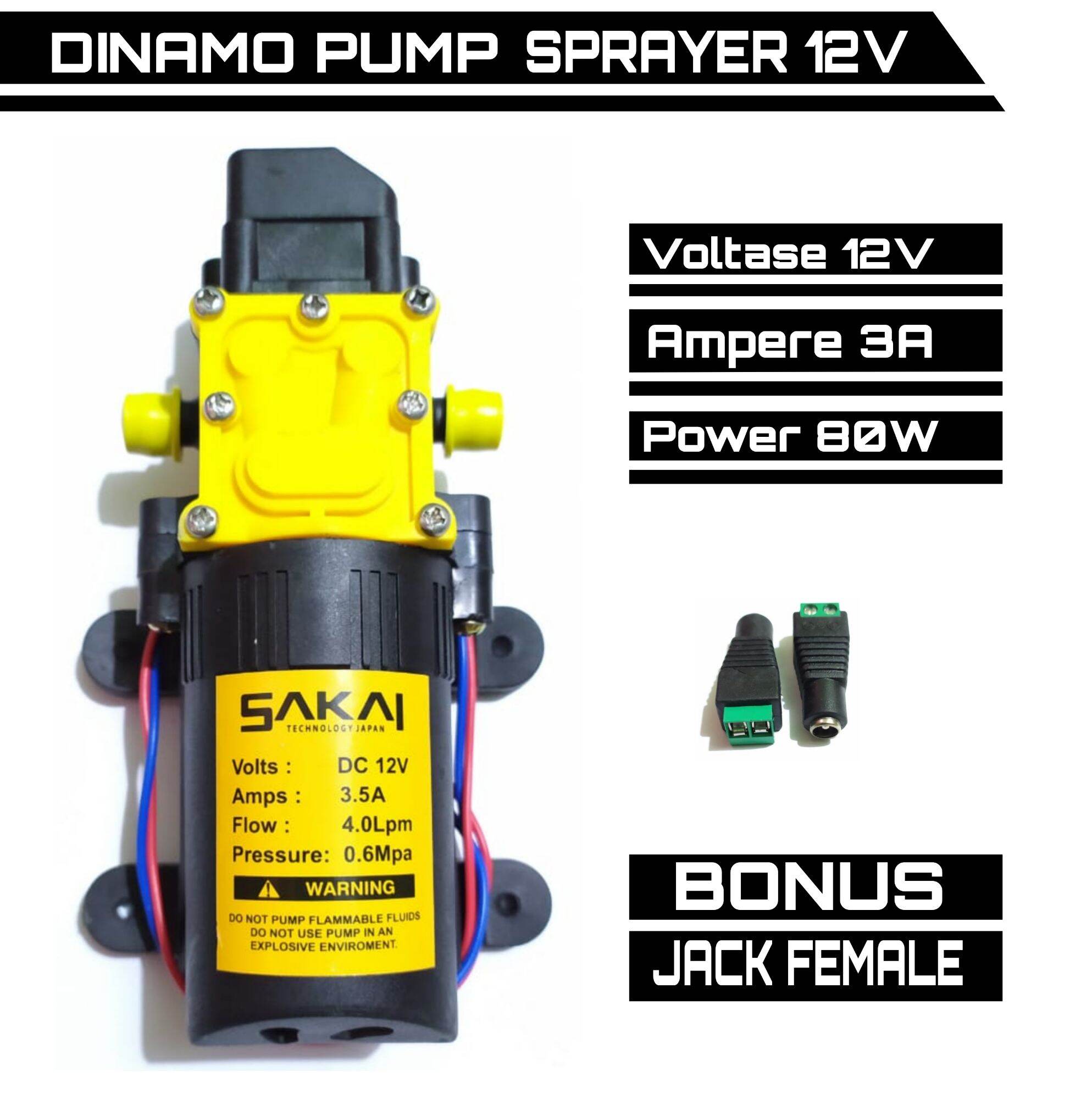 Dinamo Pompa Dc 12volt Mesin Pompa Ir Dc 12volt Pompa Air Tekanan Tinggi Lazada Indonesia