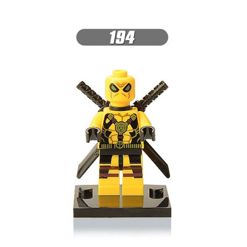 yellow deadpool lego